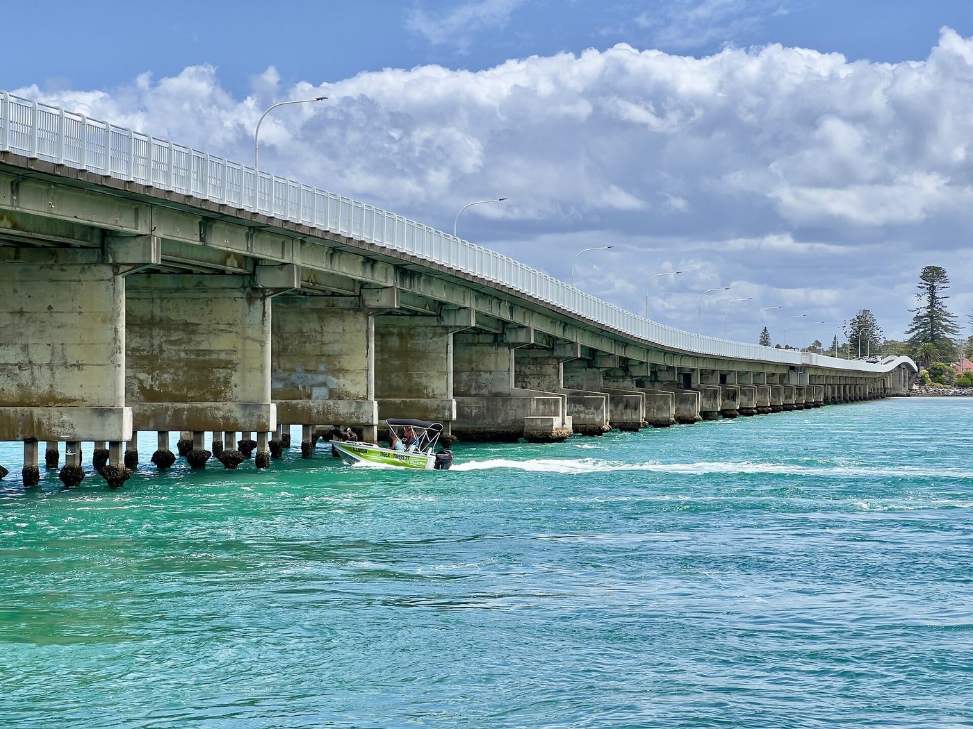 Forster-Tuncurry Bridge over Wallis Lake