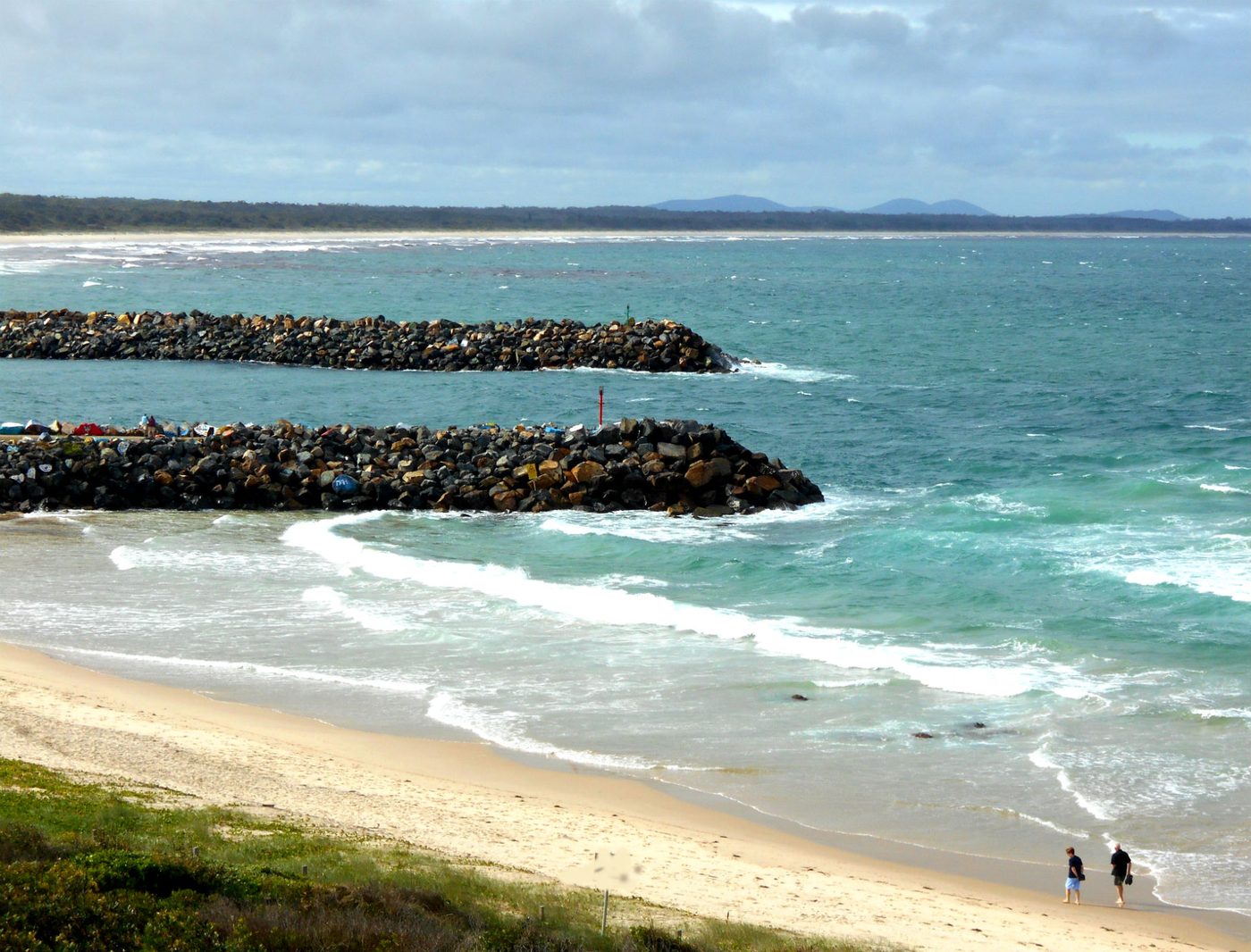 Hastings River mouth and Town Beach, Port Macquarie